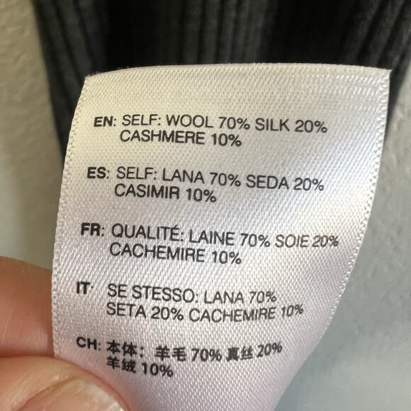 John Elliott Gemini Rib Bandeau Bodycon Midi Tank Dress Grey 1/Small Wool Z16 - Picture 7 of 9